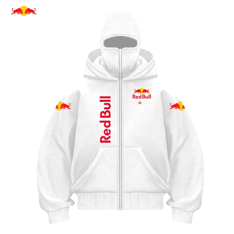 Racing Suits or Motorcycle Sportswear Zipper Hoodie Jacket Men Women Couple Casual Wear Autumn Winter Spring Double Cap